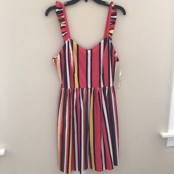Gianni Bini Kristin Poplin Stripe Dress - Picture 3 of 5